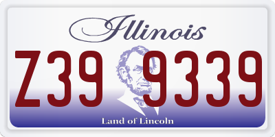 IL license plate Z399339