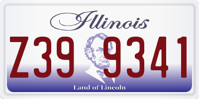 IL license plate Z399341