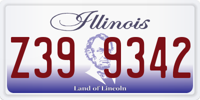 IL license plate Z399342
