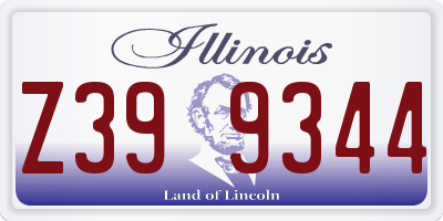 IL license plate Z399344
