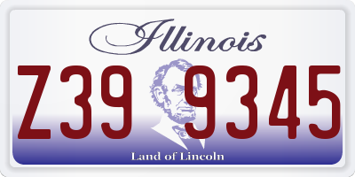 IL license plate Z399345
