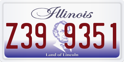 IL license plate Z399351