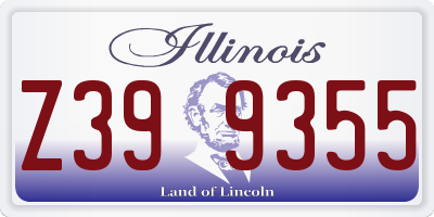 IL license plate Z399355