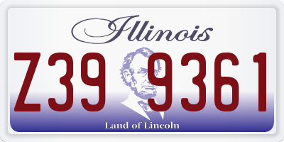 IL license plate Z399361