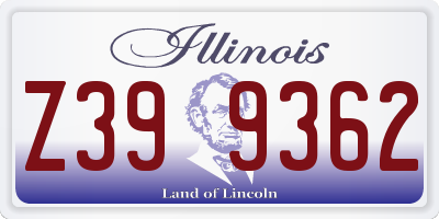 IL license plate Z399362