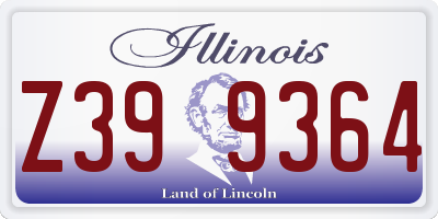 IL license plate Z399364
