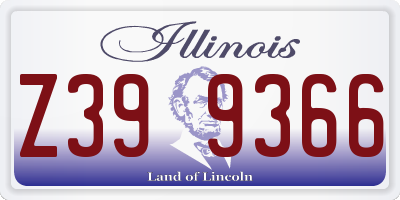IL license plate Z399366