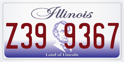 IL license plate Z399367