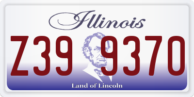 IL license plate Z399370