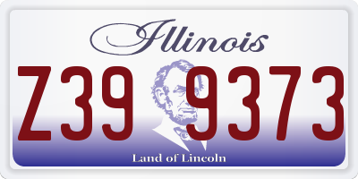 IL license plate Z399373