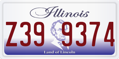 IL license plate Z399374