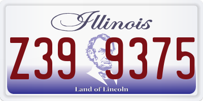 IL license plate Z399375