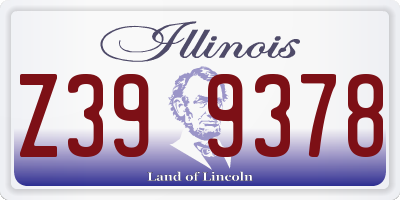 IL license plate Z399378