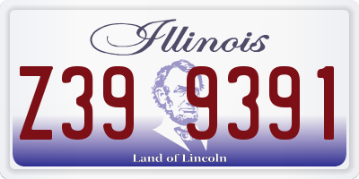 IL license plate Z399391