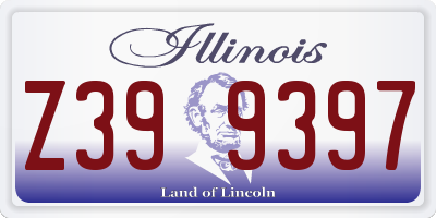 IL license plate Z399397