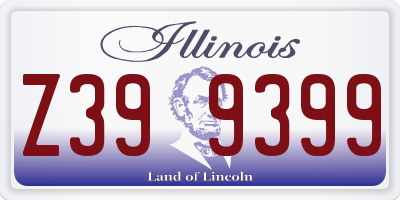IL license plate Z399399