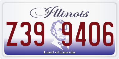 IL license plate Z399406