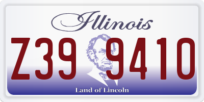 IL license plate Z399410