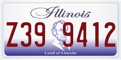 IL license plate Z399412