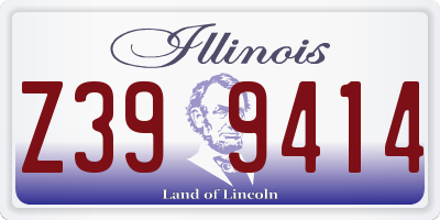 IL license plate Z399414