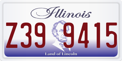 IL license plate Z399415