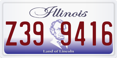 IL license plate Z399416