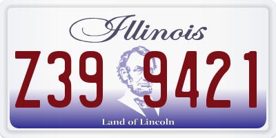 IL license plate Z399421