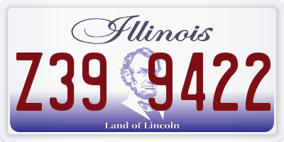 IL license plate Z399422