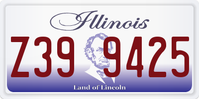 IL license plate Z399425