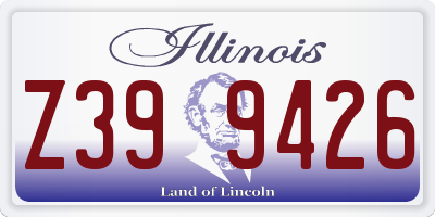 IL license plate Z399426