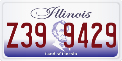 IL license plate Z399429