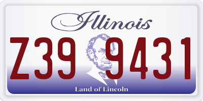 IL license plate Z399431