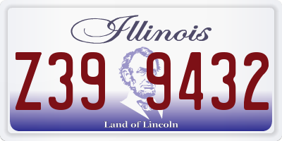 IL license plate Z399432