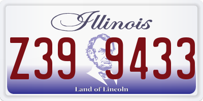IL license plate Z399433