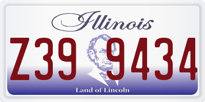 IL license plate Z399434