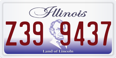 IL license plate Z399437