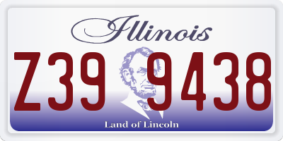IL license plate Z399438