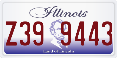 IL license plate Z399443