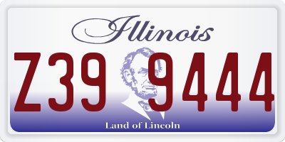 IL license plate Z399444