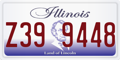 IL license plate Z399448