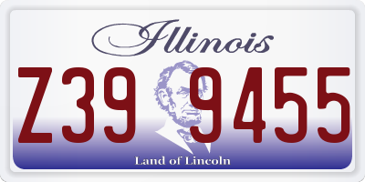 IL license plate Z399455