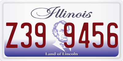 IL license plate Z399456