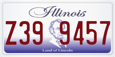 IL license plate Z399457