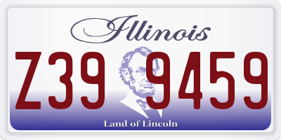 IL license plate Z399459