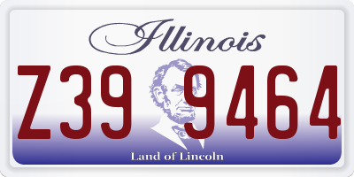IL license plate Z399464