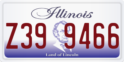 IL license plate Z399466