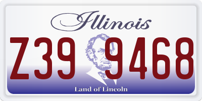 IL license plate Z399468