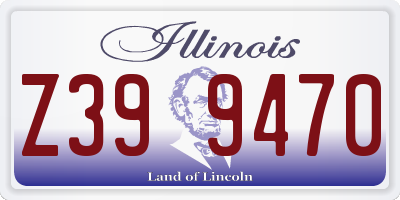 IL license plate Z399470