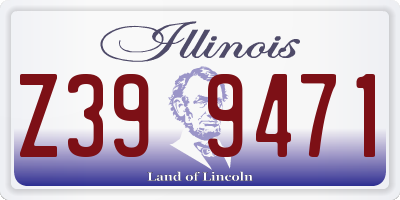 IL license plate Z399471