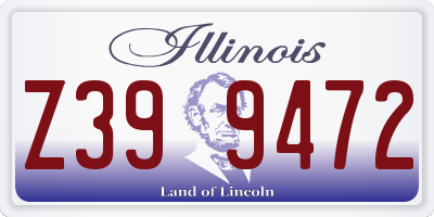 IL license plate Z399472